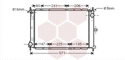 VAN WEZEL Radiaator,mootorijahutus 13002249